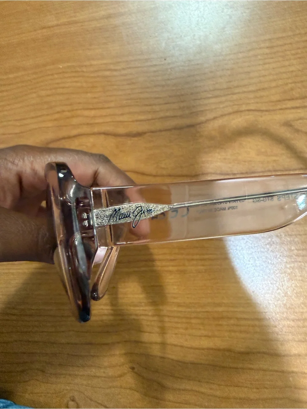 Maui Jim Brown Tinted Rectangular Sunglasses
